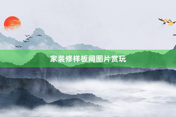 家装修样板间图片赏玩